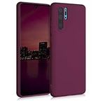 kwmobile Case Compatible with Huawei P30 Pro Case - Soft Slim Protective TPU Silicone Cover - Bordeaux Violet