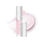 L'Oreal Paris Lip Oil, Plump Ambition with Hyaluronic Acid & Tripeptides, Smoother & Plumper Lip Appearance, Glass-Like Finish, Shade 101 Crystal Clear, 5ml