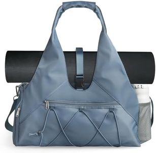 Forestfish Gym Bag For Women With Yoga Mat Holder & Shoe Compartment & Wet Dry Storage Pocket & Adjustable Strap