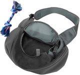 JAMN Small Pet Dog Carrier dog sling puppy bag, hands free carrier shoulder strap bag, breathable adjustable mesh for outdoor walking INCLUDING BONUS DOG CHEW TOY, for small dogs/animals below 10lb.