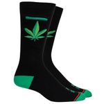 Pocket Socks Women Fashion Cotton Crew Socks, Hidden Zipper Security Pocket for Travel, ID, Ear Buds & More, One Size, Black and Green, 8.5-12.5