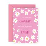 Central 23 Coworker Greeting Cards for Women - Birthday Card For Work Best Friend - Colleague Leaving Gifts - Appreciation Cards For Officemates - Come With Fun Stickers