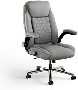 Frido 3D Posture Plus Ergonomic Chair | Adjustable Lumbar Support & 135° Recline | for Lumbar Pain & Posture Correction | Leather Chairs for Office Work, Home, Gaming | 150 kg Capacity (Dark Grey)