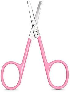 Grooming and Nose Hair Scissors – Nasal Hair Cutters - Sharp Blades Trimming Scissors for Eyebrows, Beard, Mustache & Facial Hair or Men & Women – Stainless Steel, Safety Rounded Blunt Tip
