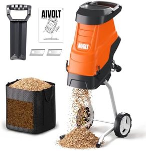 AIVOLT 21:1 Electric Wood Chipper, 15-Amp Chipper Shredder