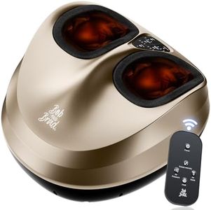 BOB AND BRAD Foot Massager Machine with Heat and Remote, Electric Foot Massager with 4 Modes
