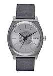 NIXON x Independent Time Teller A1350 - All Silver - 100m Water Resistant Men's Analog Fashion Watch (37mm Watch Face, 19.5mm-18mm Stainless Steel Band)