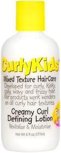 CurlyKids Curl Defining Lotion – Lightweight Creamy Hair Lotion for Frizz-Free, Soft & Defined Curls – Kids Haircare for Curly, Kinky, Coily & Wavy Hair – Moisturizing & Non-Crunchy Formula, 6oz
