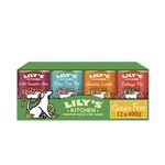 Lily's Kitchen Natural Adult Wet Dog Food Tins Grain-Free Recipe Variety Pack 12x400g