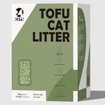 24 CATS Pea Husks Natural Tofu Cat Litter 9KG/19.8lbs - Green Tea/Quick Clumping, Odor Control & Dust Free