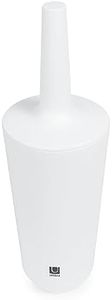 Umbra Corsa Toilet Brush with Holder, White Bath