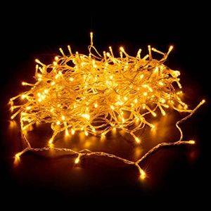 Lexi Lighting 240 LED Fairy Light, Clear Cable, Warm White, 16.8M Christmas String Lights, Plug-in, Indoor/Outdoor Use, 8 Functions Mode, Memory Hold, Parties, Weddings, Gardens, Patios Decoration