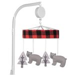 Sammy & Lou Hedgehog Baby Crib Mobile with Music, Crib Mobile Arm Fits Standard Crib Rail