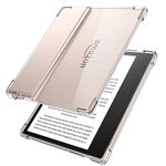 GEJEFA Case for All-New Kindle Oasis 2019 Release 10th Generation & 9th Generation 2017 Release, Flexible Ultra Slim Transparent Full Protective Sleeve Case with Reinforced Corners, Crystal Clear