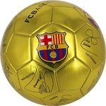 JIANWEI Barcelona Limited Edition No. 5 Football Primary And Secondary School Training Game Ball (regular 11-person System) (Color : Gold)