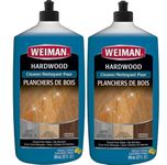 Weiman Hardwood Floor Cleaner for Finished Wood Floors, Engineered Plank Flooring, Vinyl, Tile & Laminate - 32 oz (2 PACK)