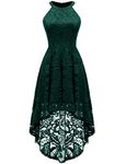 Dessystar Cocktail Dress Hi-Low Floral Lace Party Bridesmaid Dress 0028 Green L