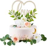 Juexica 6 Pcs Wedding Cake Topper S