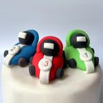 Edible Racing Cars Cake Toppers - 3D Sugar Fondant Figure - Kids Birthday Decorations - Handmade Present (cars)