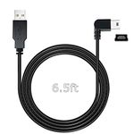 YQMAJIM Charging Cable for Dash Cam,6.5 Ft Mini USB Dash Camera Mirror Dash Cam GPS Power Cord,Fit Garmin,CHORTAU,TOGUARD,Crosstour,Rexing V1/V1P,Vantrue N1/N2 Pro,GOODTS,Pruveeo,etc