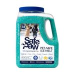 Safe Paw, Dog/Child/Pet Safe 100% Salt and Chloride Free with Traction Agent, Non-Toxic, Fast Acting, Lasts 3X Longer
