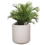 Amazon Brand - Umi Indoor & Outdoor Plastic Marble Look Malta Pot | Flower Pot | Plant Container for Home/Office/Garden Dcor - Color : White/Marble, Size : 20Inches(50.8cm) - Set of 1