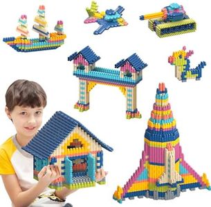 800PCS Kids Building Blocks Construction Toy - Learning Playset STEM Educational Kit Child Branin Development Preschool Kindergarten Toy