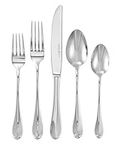 Zwilling J.A. Henckels HENCKELS Allegro 45 Piece 18/10 Polished Flatware Set - Rounded Handle Corrosion & Stain Resistant Silver-Like Lustre, 22544-345