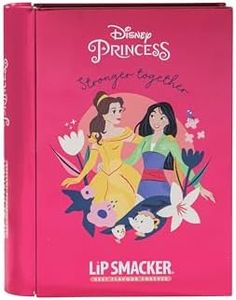 Lip Smacker Disney Beauty Book Tin, Set de Maquillaje para Niñas con Brillos de Labios, Sombras de Ojos Luminosas y Esmaltes de Uñas, Accesorios para Cabello y Maquillaje Incluidos