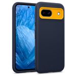 Caseology Nano Pop for Google Pixel 8a Case, [Soft & Dust Free Material] [Military Grade Drop Protection] Side Grip Patterns Phone Cover for Google Pixel 8a - Blueberry Navy