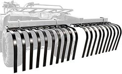 Black Boar ATV/UTV Landscape Rake Implement for Removal of Rock, Grass Clumps and Debris, Prep for Seeding, Cultivate, Establish Food Plot, Maintain Land (66002)