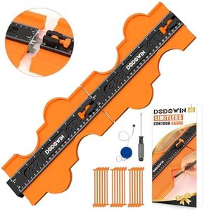 DODOWIN Connectable Contour Gauge with Lock, 20 Inch Profile Duplicator Tool for Tile Flooring, Laminate & Woodworking, Shape Outline Gauge for Irregular Edge Measuring, Practical Tool Gift for Men