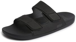 Reef Mens Cushion Tradewind Slides Sandals Black 10 UK