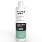 Clever Soap 1% Piroctone Olamine Anti-Dandruff Shampoo With Salicylic Acid - Suitable For Seborrheic Dermatitis, Psoriasis & Itchy, Sensitive Scalps - For Men & Women - Sulphate-Free & Vegan-Friendly