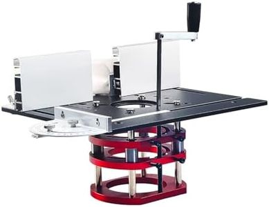 Router Kit, Aluminum Alloy Table Base Plate Router, Router Table Saw Insert Base Plate with Lifting Base for Woodworking Engraving Trimming (Black)