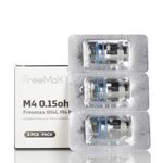 Freemax 904L M Mesh Coils - Pack of 3 Coils | M Series for M Pro 2 Tank & M Pro Tank | M1/M2/M3/M4 - Contains No C₁₀H₁₄N₂ (M4-0.15 ohm)