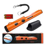 PudiBe Fully Waterproof Metal Detector Pinpointer - Include a 9V Battery, 360 °Search Treasure Pinpointing Finder Probe with Belt Holster for Adults and Kids (3 Mode)