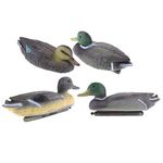 FLAMEER 4pcs Simulation Decoy Duck Lifelike Outdoor Mallard Duck For Yard Decor