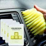 COLORCORAL Keyboard Cleaner Universal Dust Cleaning Kit Car Cleaning Gadget Electronic Dust Cleaning Slime Putty Detailing Jelly Dust Remover (4Pack)