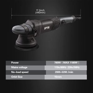 SPTA 5-Inch Dual Action Polisher – Variable Speed Car Buffer