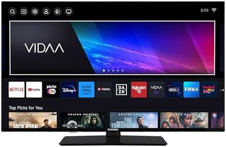 Telefunken Fernseher 50 Zoll Smart TV VIDAA XU50VP750M 4K Fernseher UHD, HDR TV mit Dolby Vision, Triple-Tuner und 6 Monate HD+ inkl., LED TV schwarz