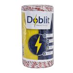 DOBLIT Poly Wire Electric Fencing Conductor Wire 6 Strand 9 Strand Multi-Colour Paddock Electric Fencing Cattle Sheep Horse Pets Crop Protection Pest Deterrent (Red and White 9-Strand 250m)