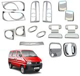 Auto_Smart_Look Car Exterior Chrome Combo Accessories Kit for Maruti Eeco (2010 - Present)