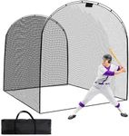 KAIDIDA Baseball Batting Cage Net 13x10x10FT, Portable Batting Cages for Backyard, Multifunctional Baseball Nets for Batting, Heavy Duty Softball Batting Cages with Carry Bag