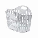 Addis Fold Flat Easy Store Laundry Basket Hamper, Grey & Mint, 38 Litre 518163