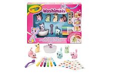 CRAYOLA - Washimals Pets 74-7515 Activity Set with Stickers in Pastel Colours, for Colouring and Bathing Baby Animals, Play and Gift for Children from 3 Years