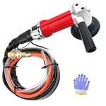 SDRTOP Wet Air Polisher Pneumatic Granite Water Grinder with Rear Exhaust 5500rpm for Stone Marble Concrete