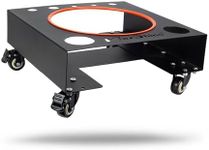 Maxshine Universal Steel Bucket Dolly - Heavy-Duty with 4 Wheels & 2 Locking Casters, Organizer for Detailing Compounds & Brushes - Detailing Accessory & Supplies - Black