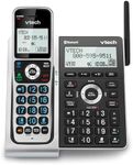 VTech VS306 DECT 6.0 Cordless Home Phone with Bluetooth, Answering System, Smart Call Blocker, Caller ID Announce, Backlit Display, Duplex Speakerphone (Silver & Black)