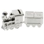 Bambino Silver Plated Train Money Box - First Tooth/First Curl Carriage - CG404